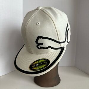 PUMA White & Black Golf Hat Cap